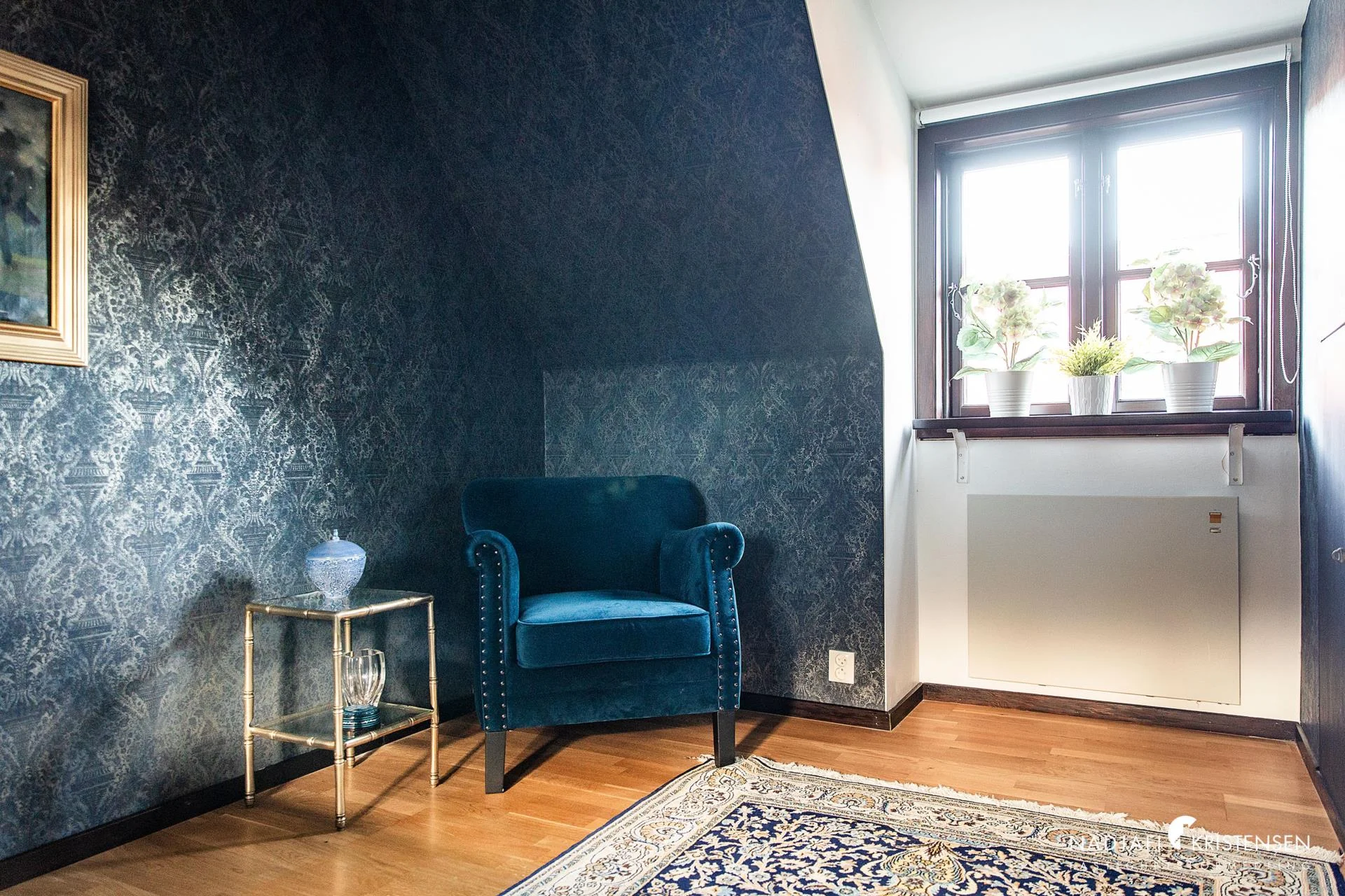 Centralt parhus med pool och privat trädgård