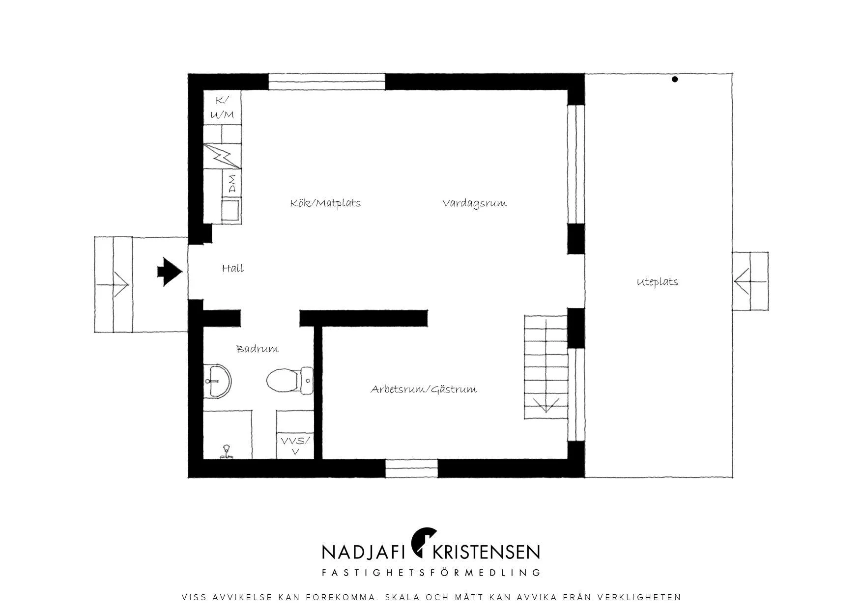 Praktisk och välplanerad bostad på attraktivt läge i Mellbystrand