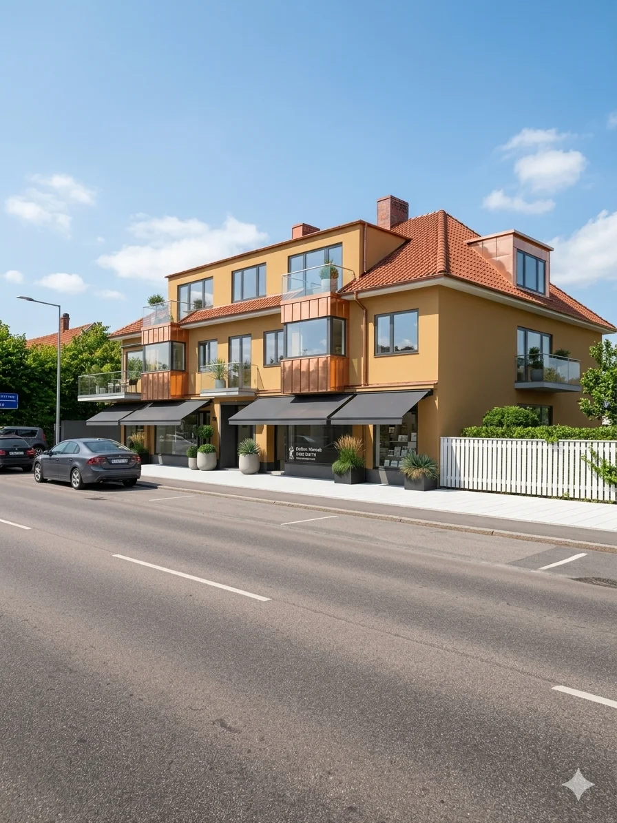 Optimalt belägen fastighet i hjärtat av Båstad