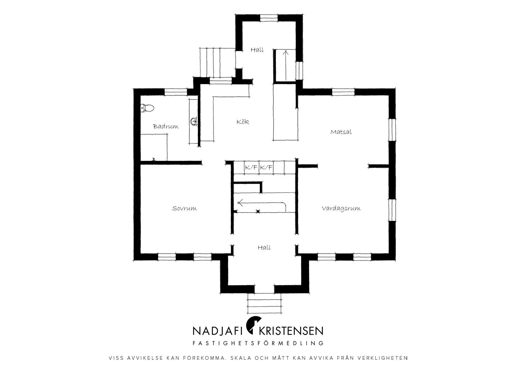 Townhouse med stort gästhus på Agardhsgatan