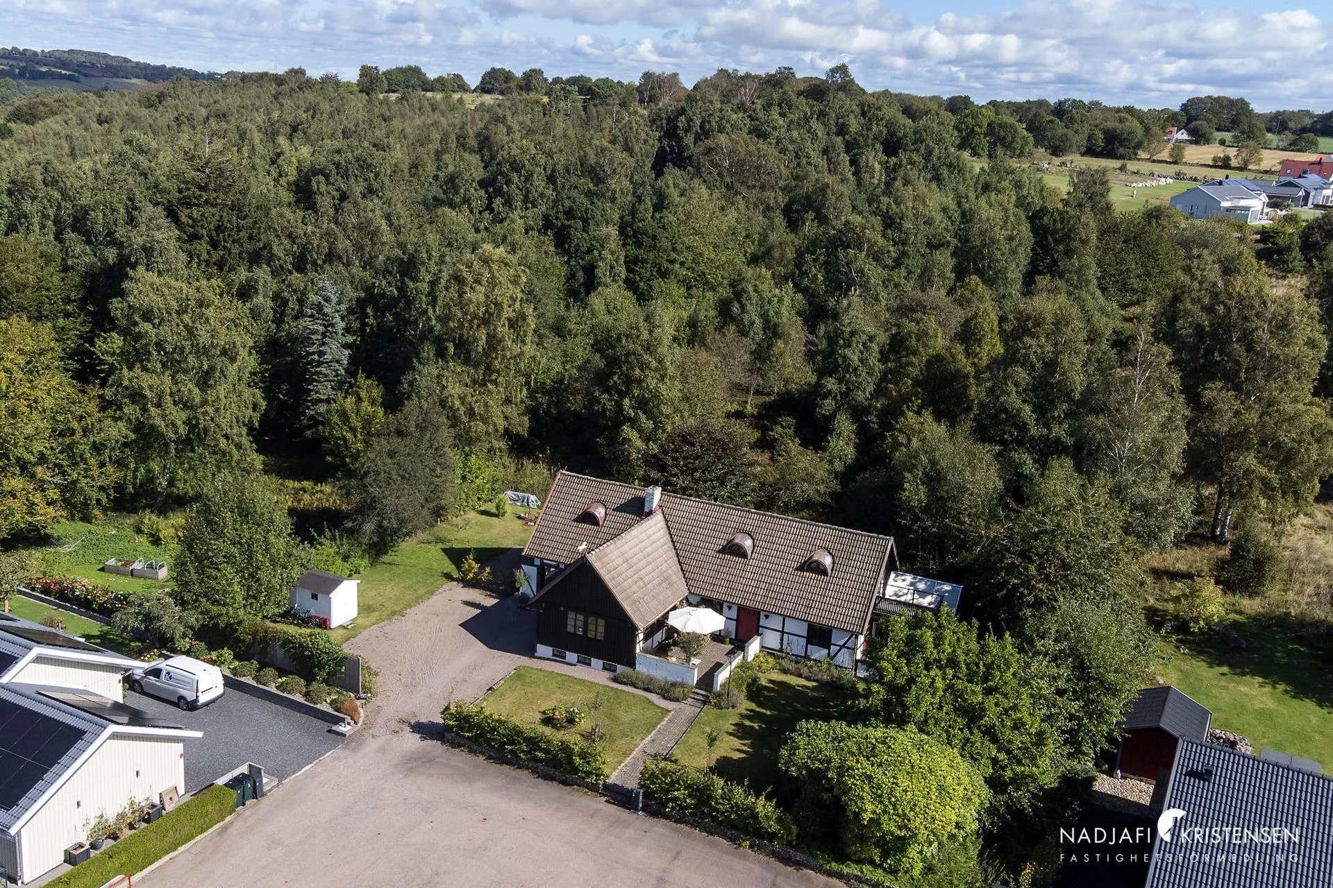 Korsvirkesdröm med naturen som granne