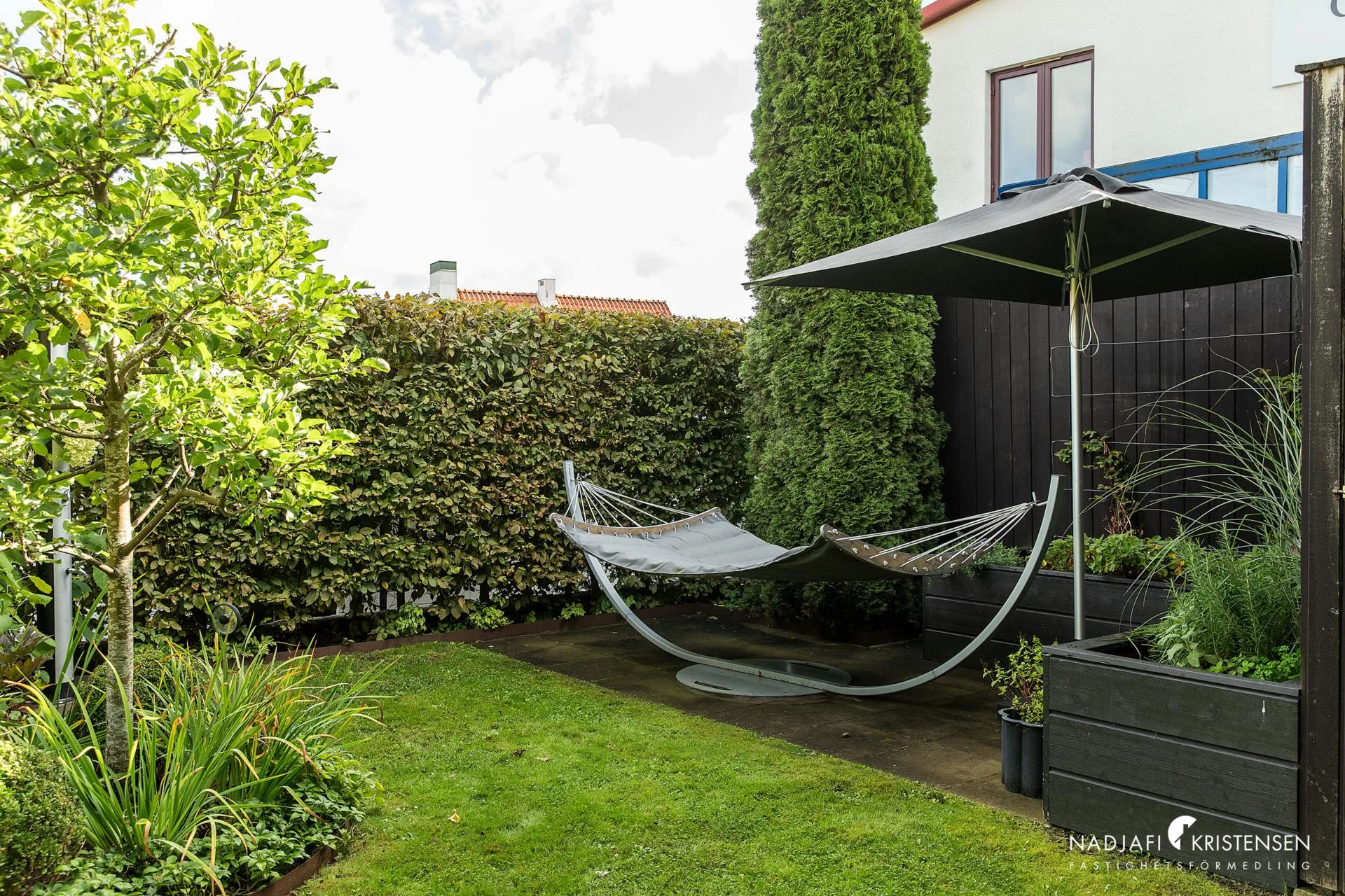 Privat oas mitt i Båstad